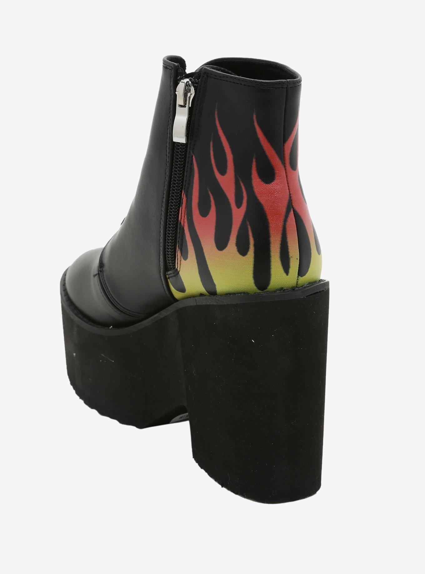 Flames Platform Booties, MULTI, alternate