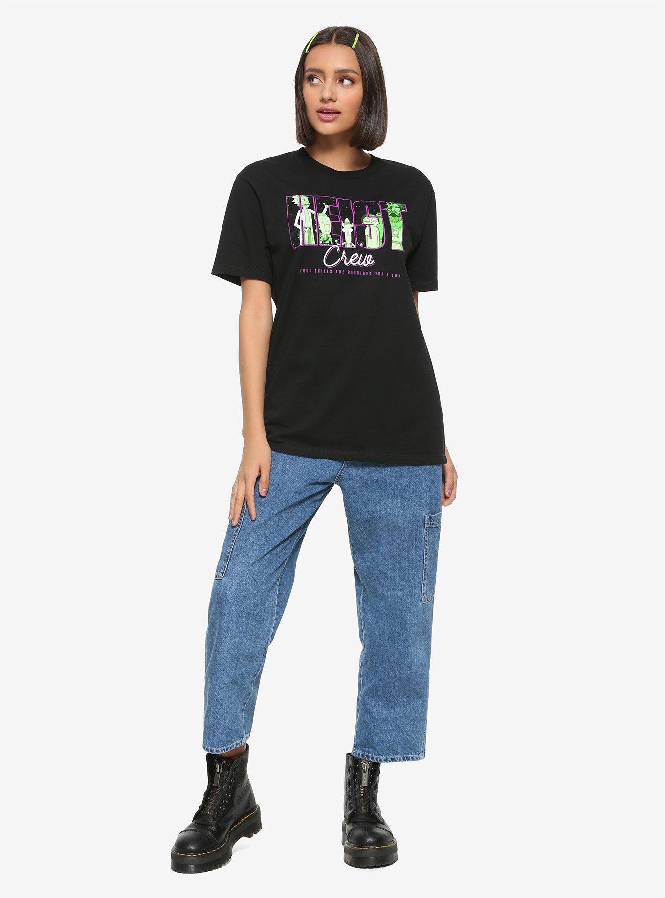 Rick And Morty Heist Crew Girls T-Shirt, MULTI, alternate