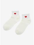 Tiny Heart Ankle Socks, , alternate