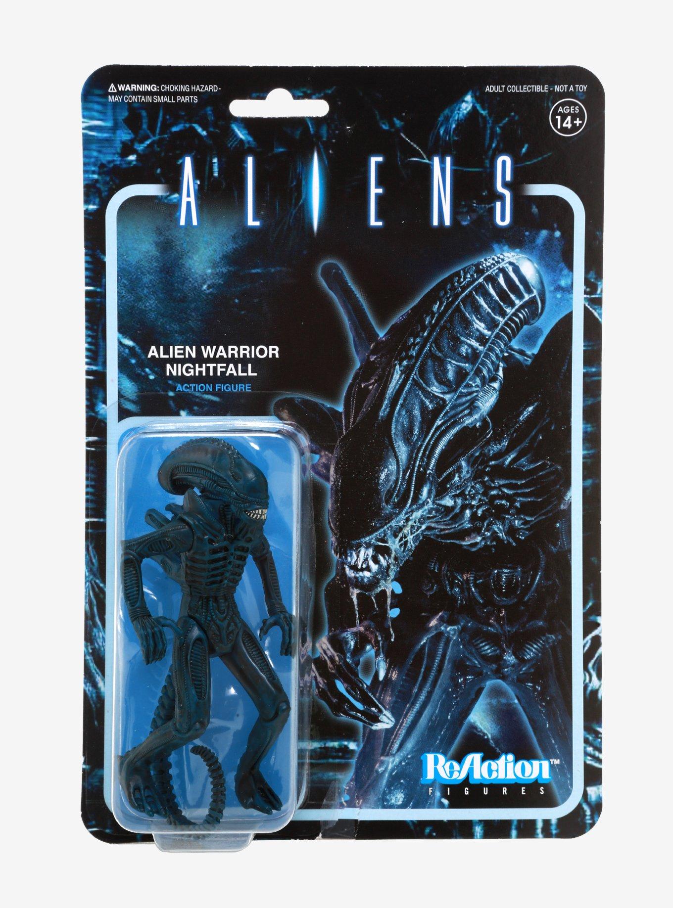 Super7 ReAction Aliens Alien Warrior Nightfall Collectible Action Figure, , alternate