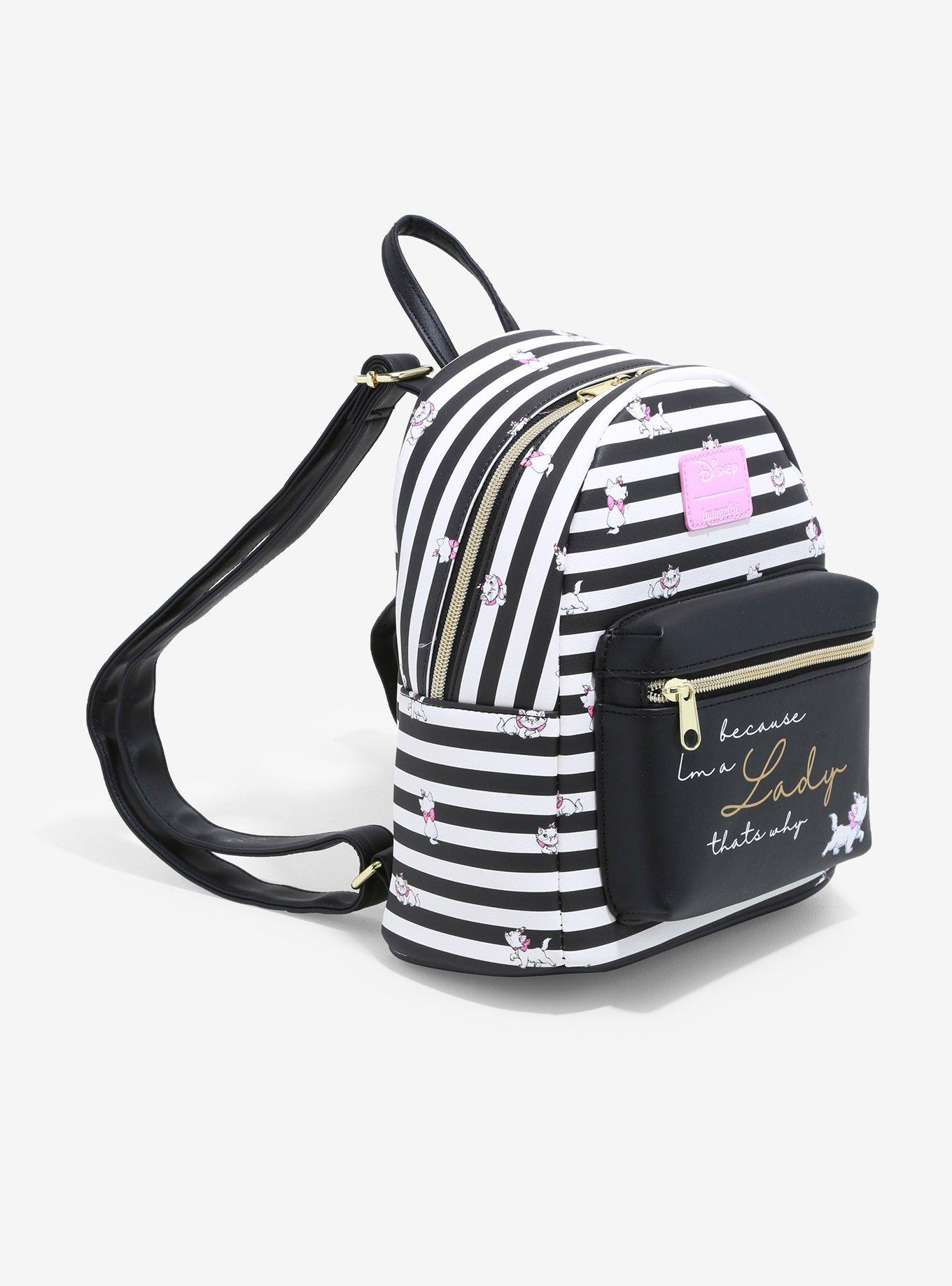 Loungefly Disney The Aristocats Marie Stripe Mini Backpack, , alternate