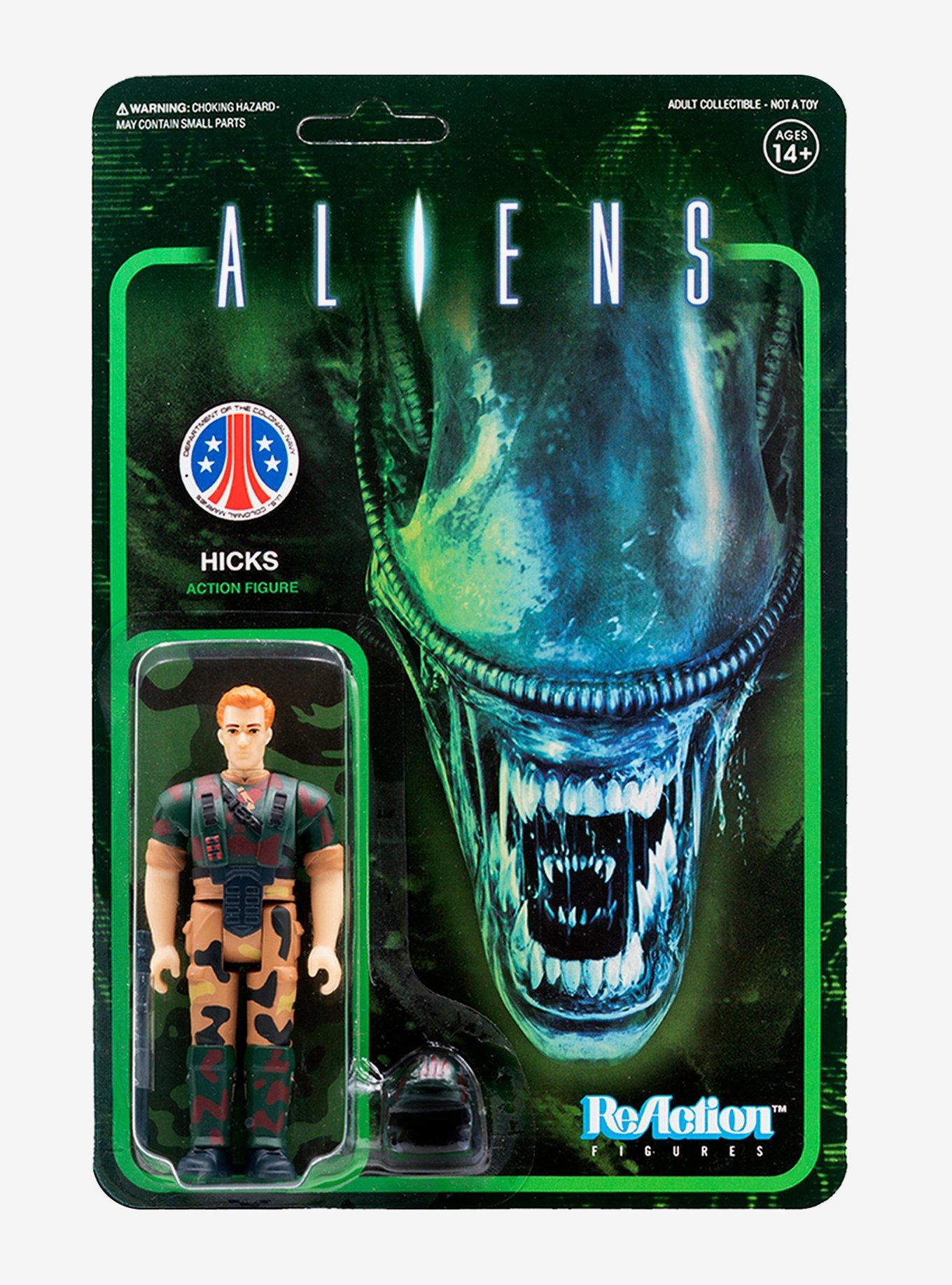 Super7 ReAction Aliens Hicks Collectible Action Figure, , alternate