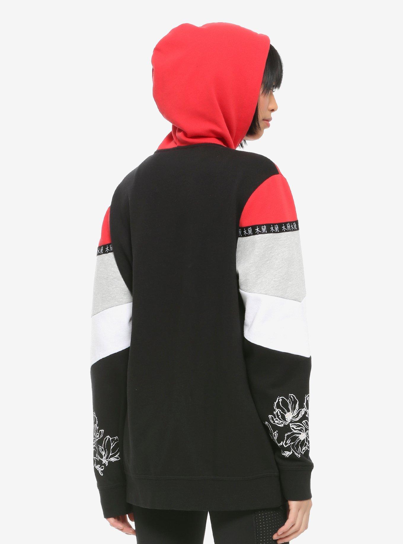 Our Universe Disney Mulan Magnolia Color-Block Hoodie, MULTI, alternate