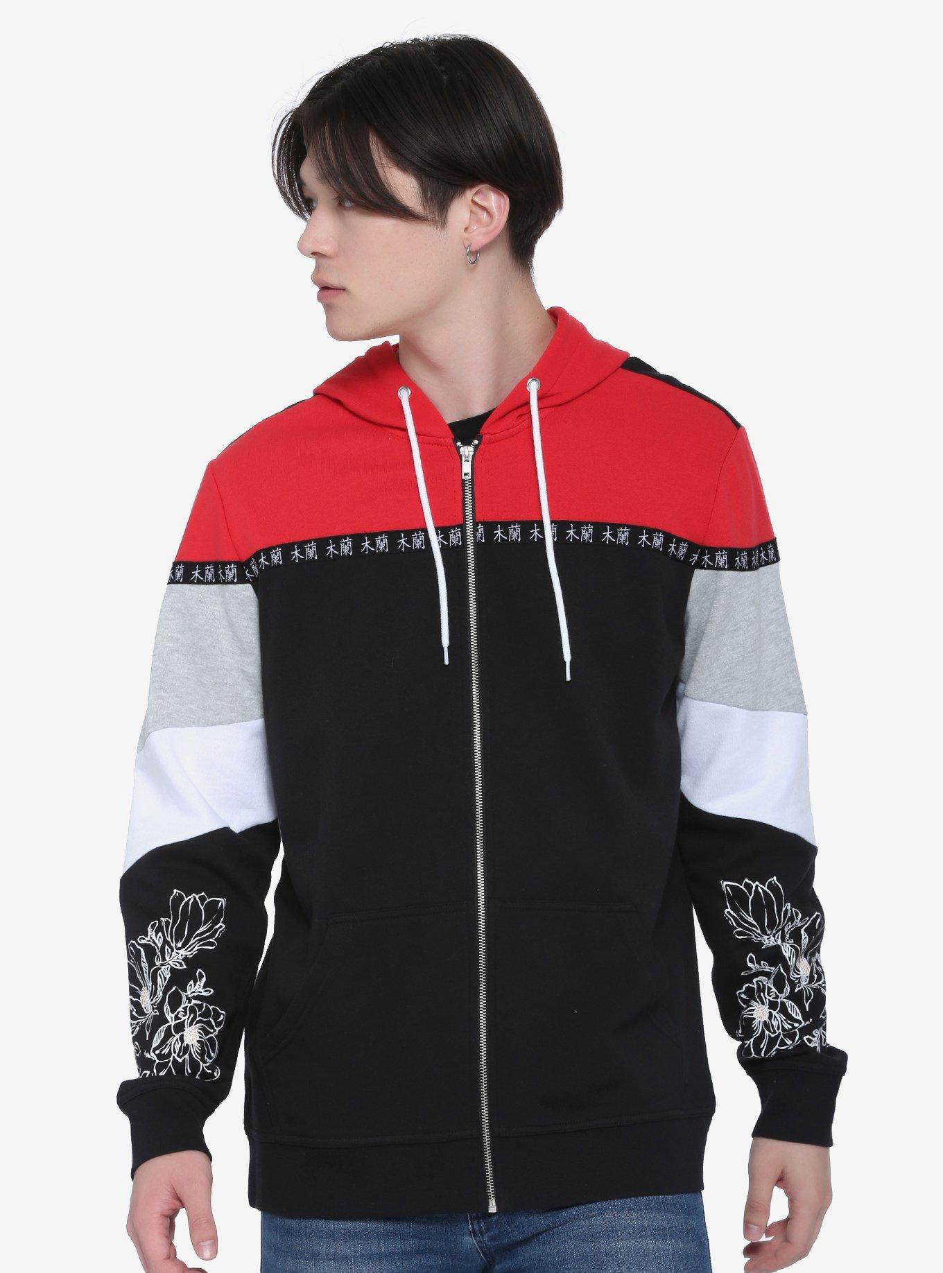 Our Universe Disney Mulan Magnolia Color-Block Hoodie, MULTI, alternate