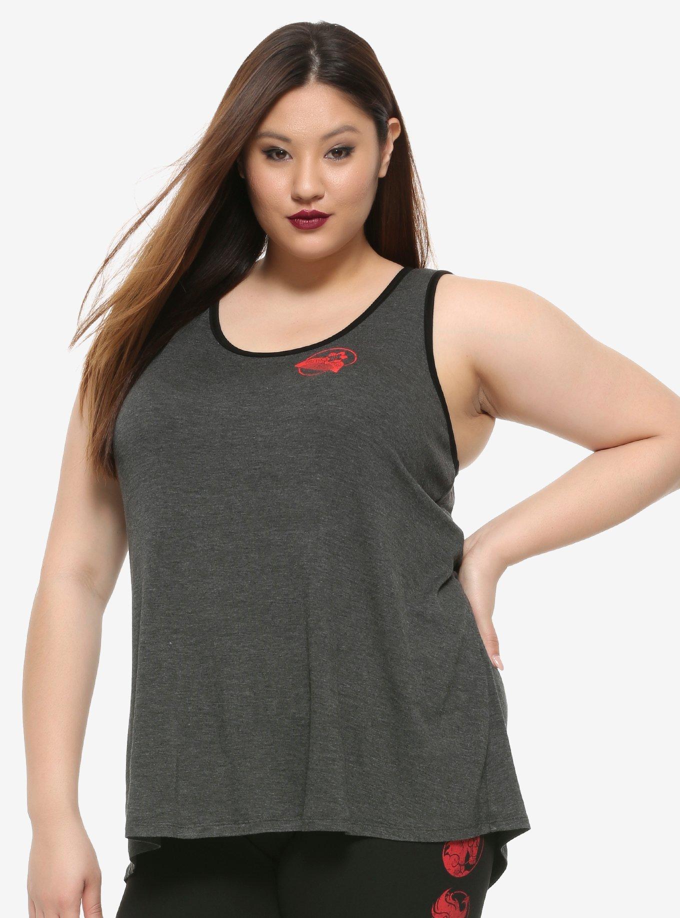 Her Universe Disney Mulan Sword Mesh Back Tank Top Plus Size, MULTI, alternate