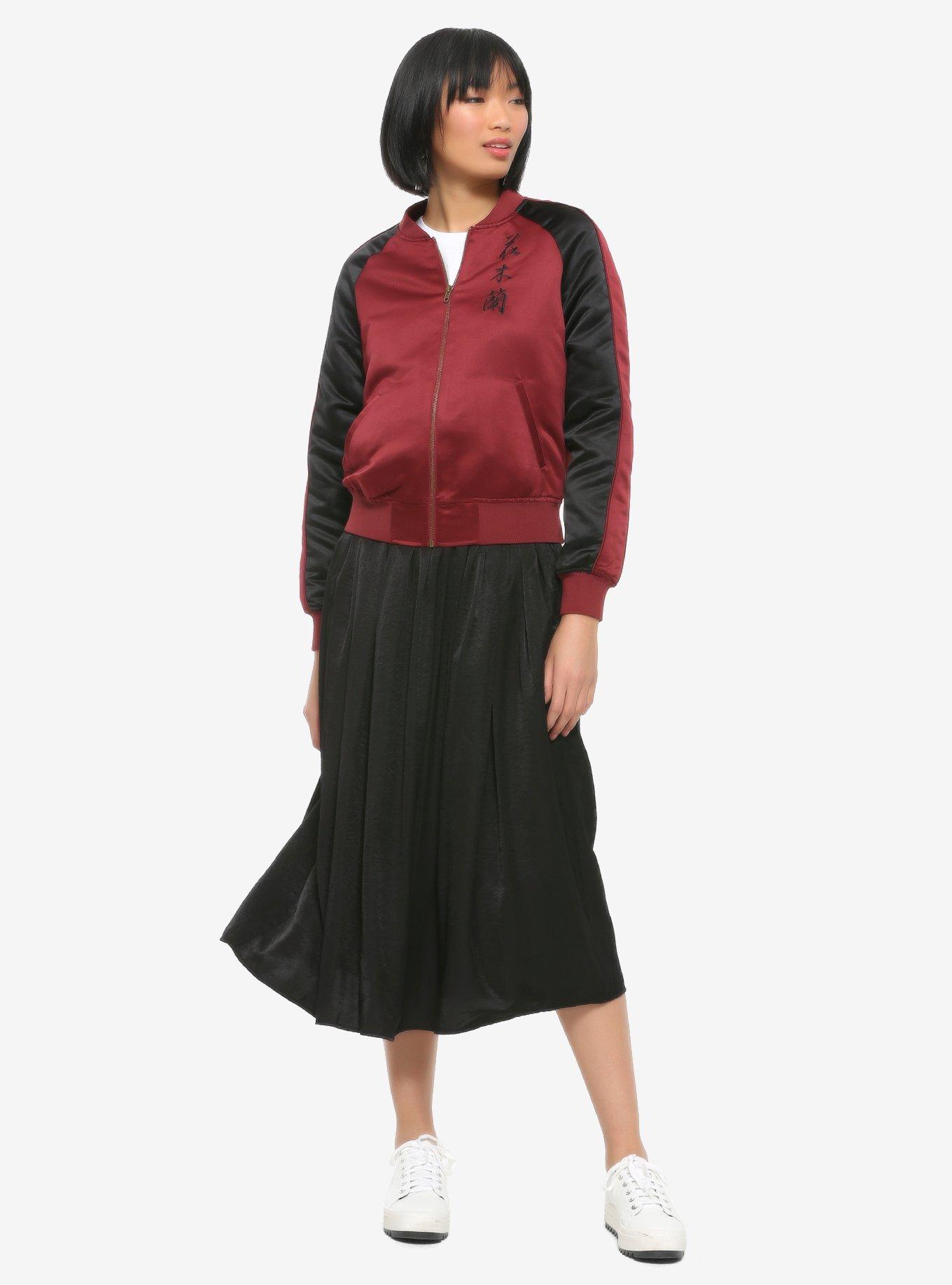 Her Universe Disney Mulan Phoenix Satin Bomber Jacket, MULTI, alternate