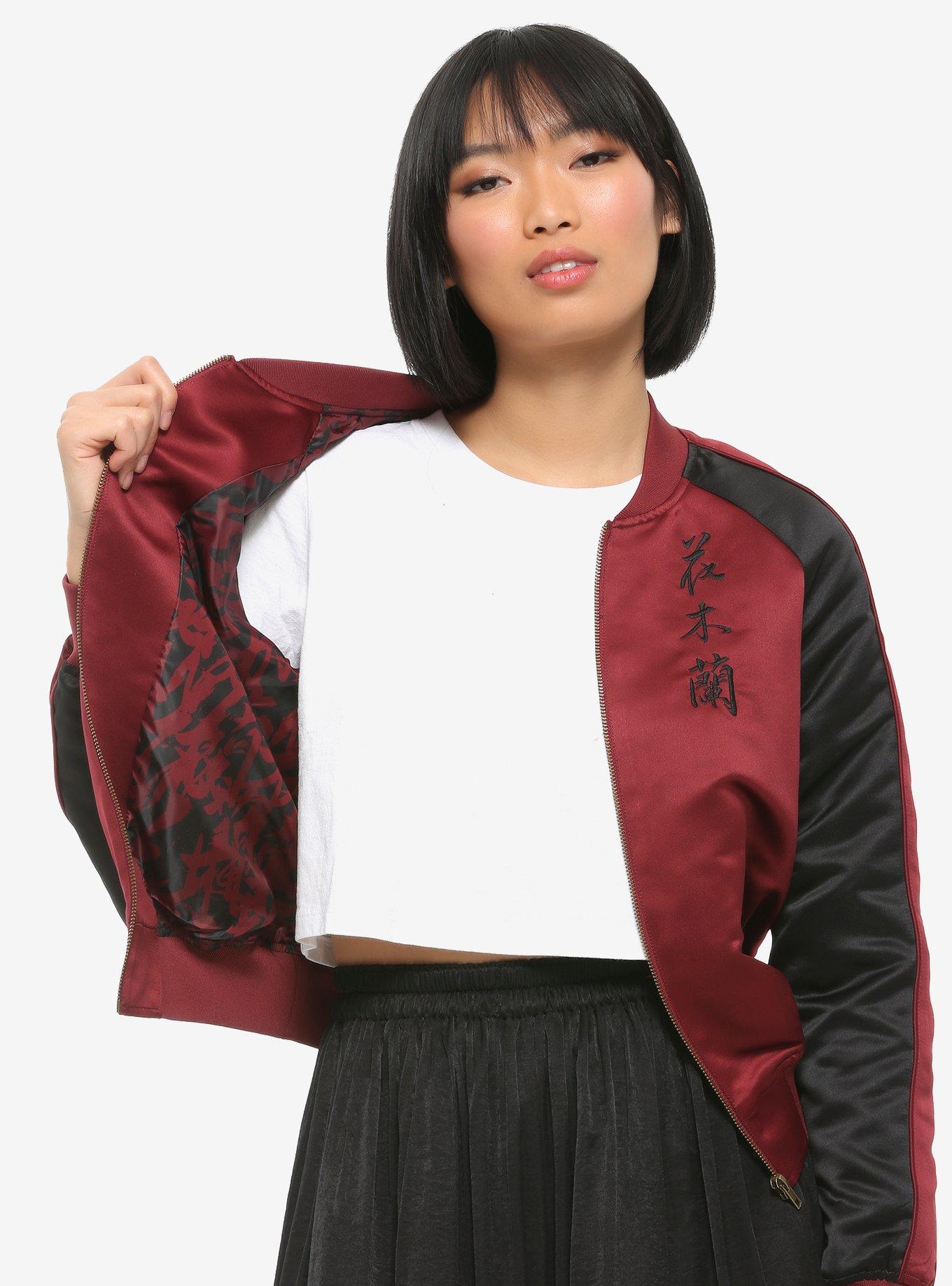 Her Universe Disney Mulan Phoenix Satin Bomber Jacket, MULTI, alternate
