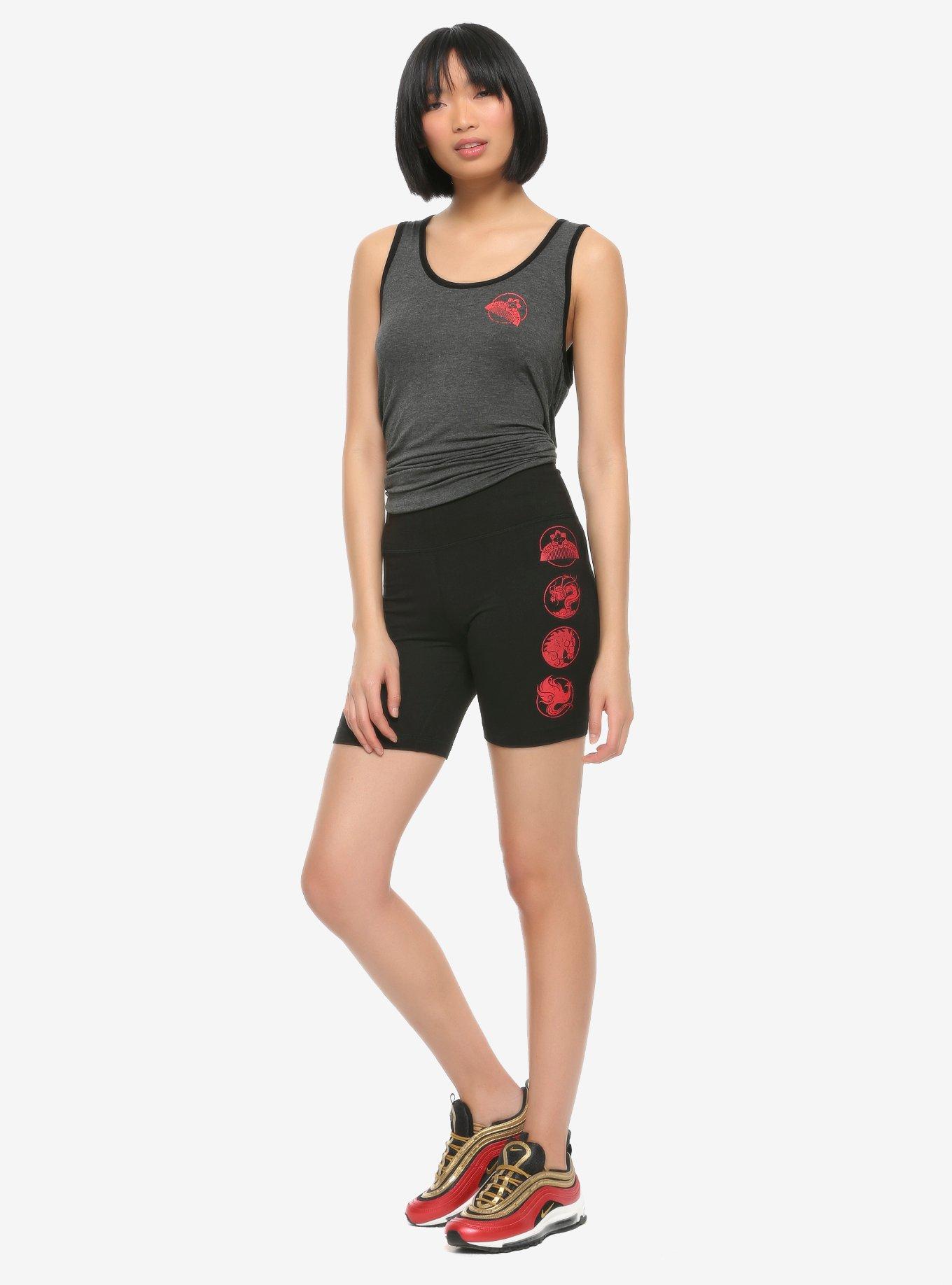 Her Universe Disney Mulan Icons Bike Shorts, MULTI, alternate
