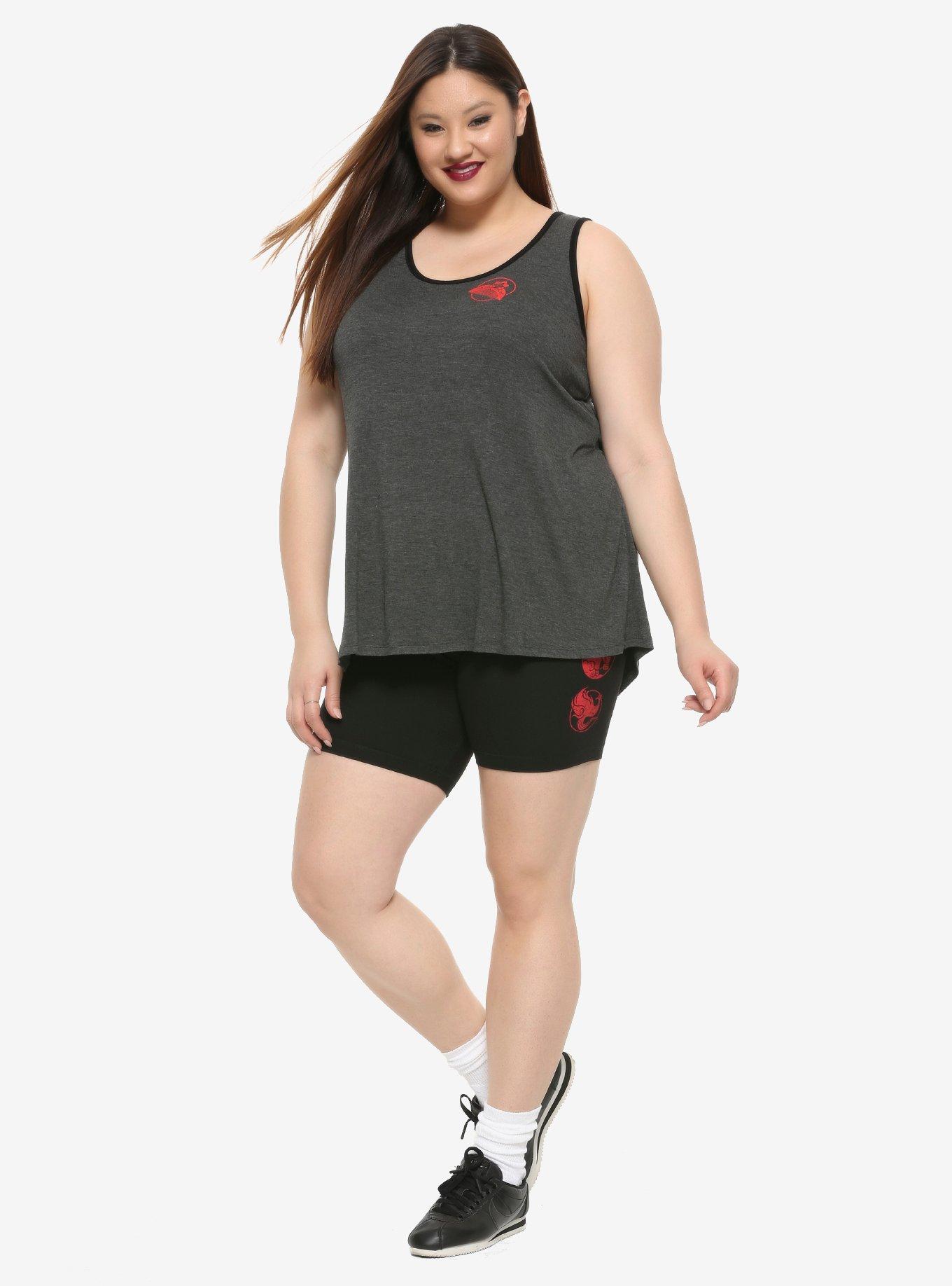 Her Universe Disney Mulan Icons Bike Shorts Plus Size, MULTI, alternate