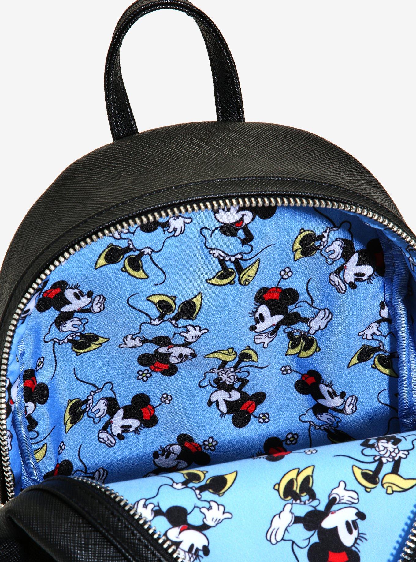 Loungefly Disney Minnie Mouse Retro Polka Dot Mini Backpack, , alternate