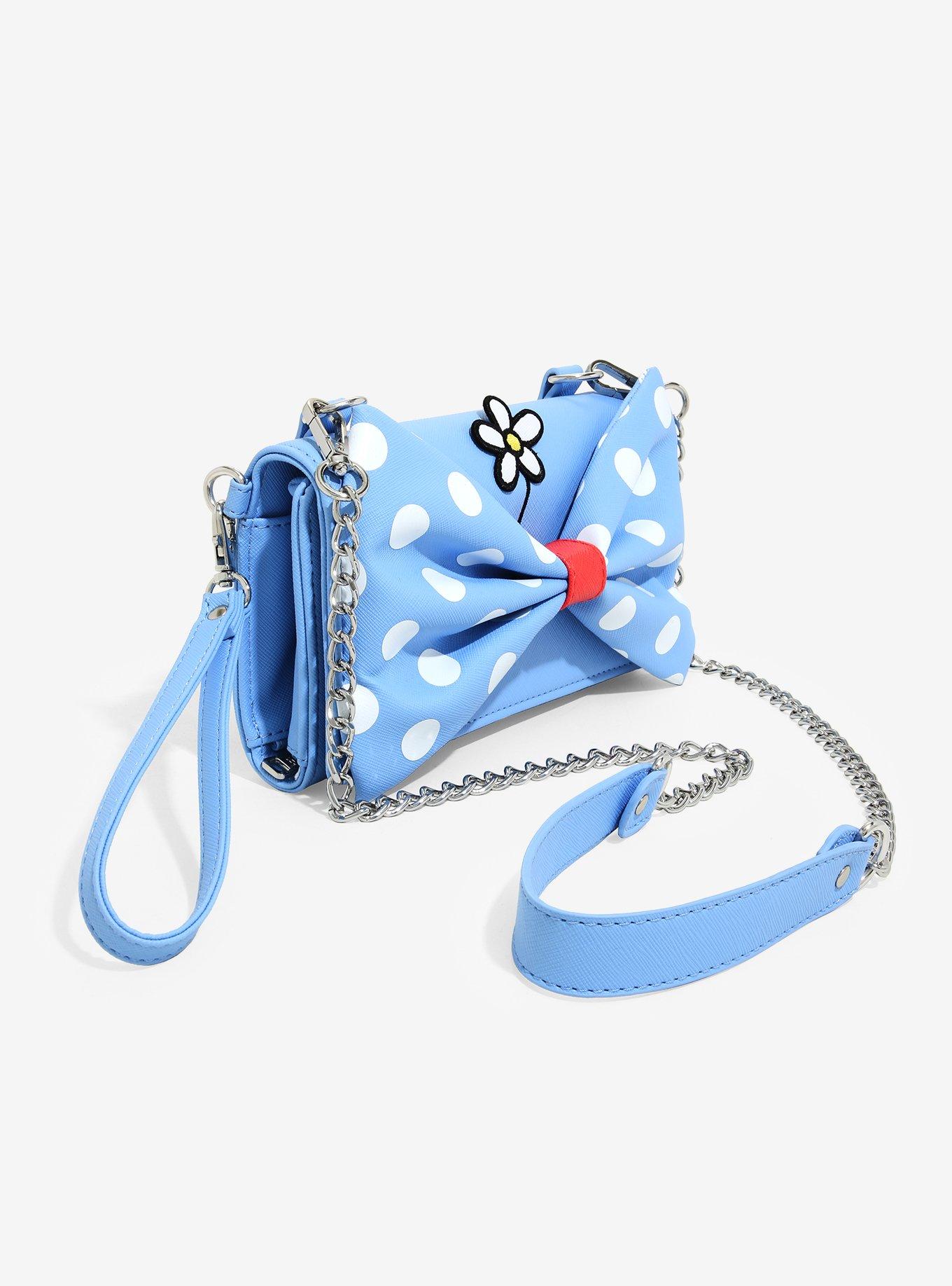 Loungefly Disney Minnie Mouse Retro Polka Dot Bow Crossbody Bag, , alternate