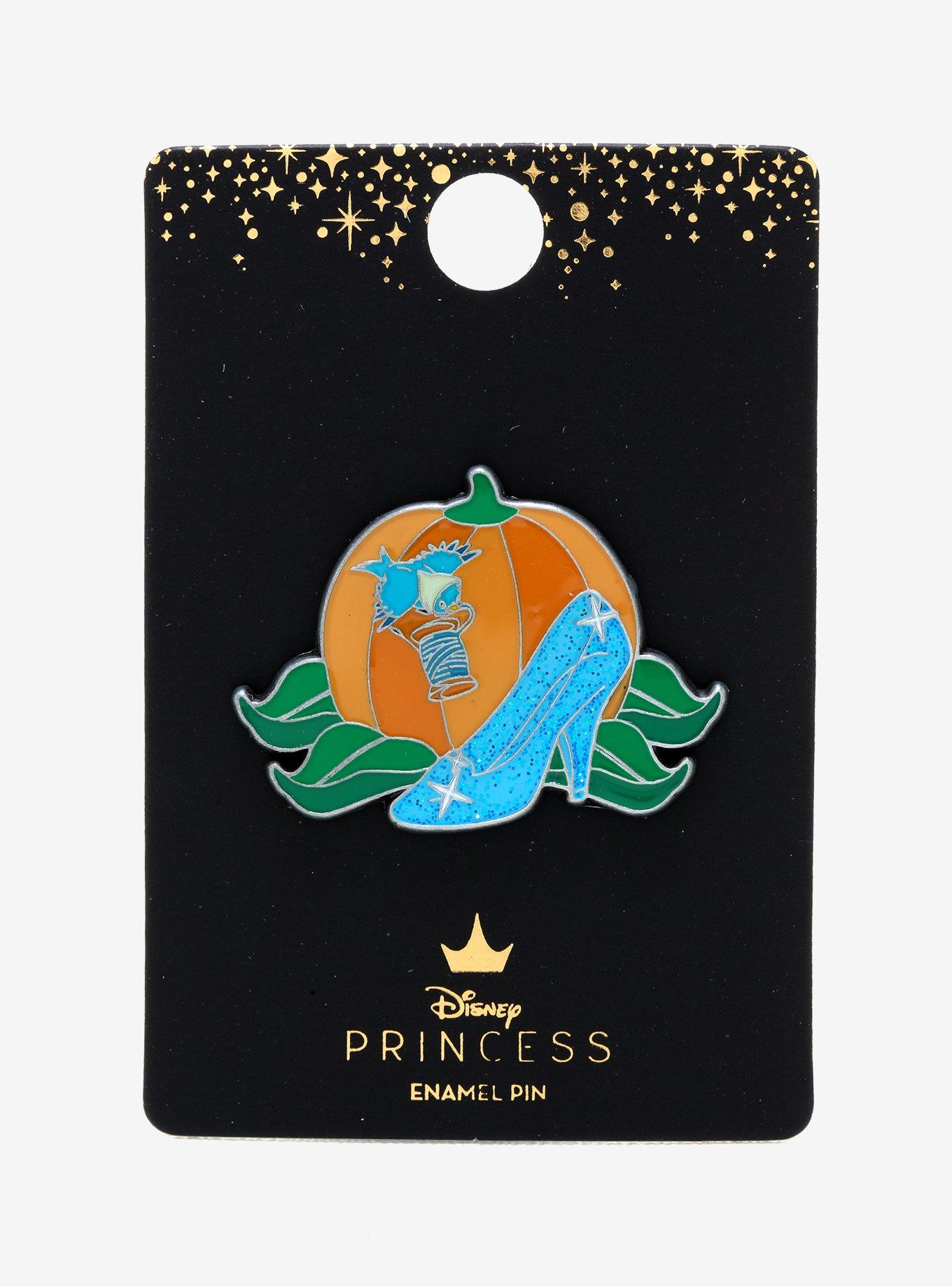 Loungefly Disney Princess Cinderella Slipper Pumpkin Enamel Pin, , alternate