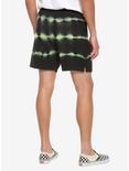 Green & Black Tie-Dye Jogger Shorts, TIE DYE, alternate