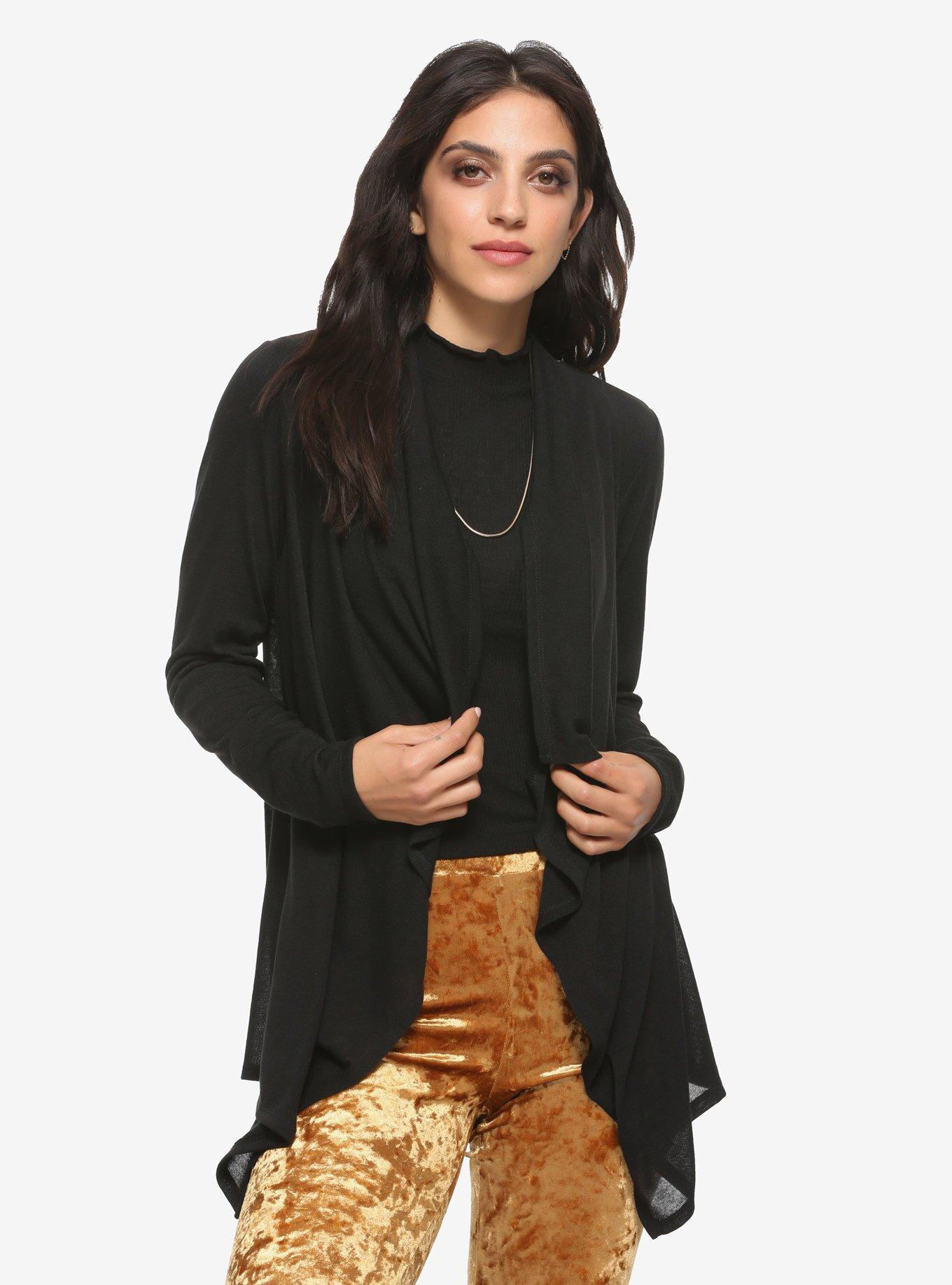 Disney Beauty And The Beast Chiffon Back Girls Flyaway Cardigan, MULTI, alternate