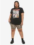 Leopard Girls Bike Shorts Plus Size, LEOPARD, alternate