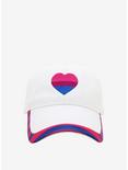 Bisexual Pride Flag Heart Dad Cap, , alternate