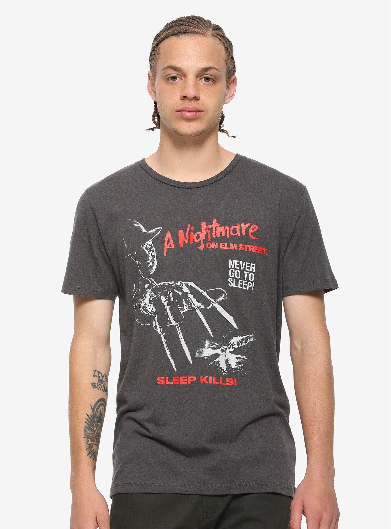 A Nightmare On Elm Street Poster Grey T-Shirt, CHARCOAL, alternate - view 2