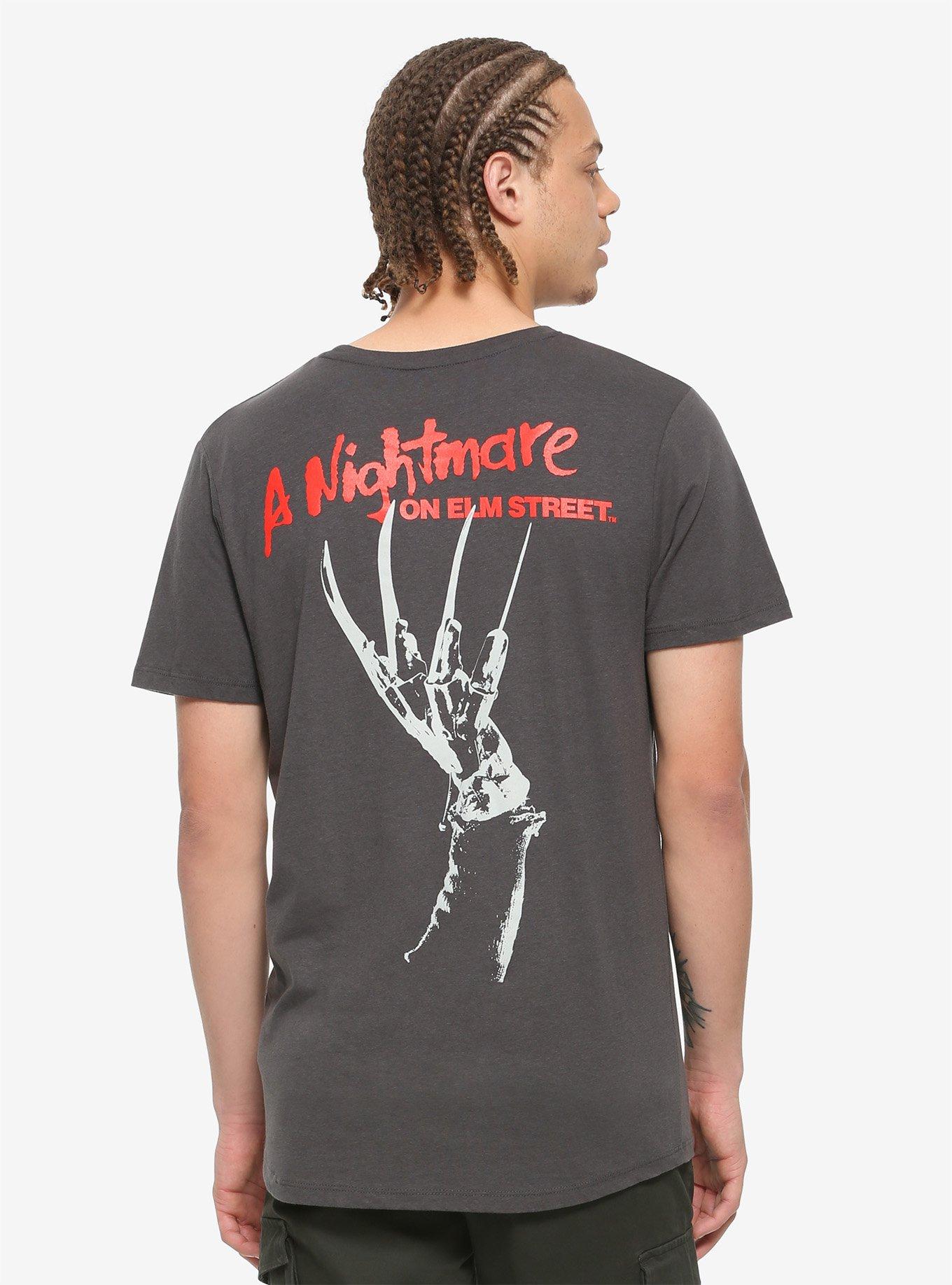 A Nightmare On Elm Street Poster Grey T-Shirt, CHARCOAL, alternate