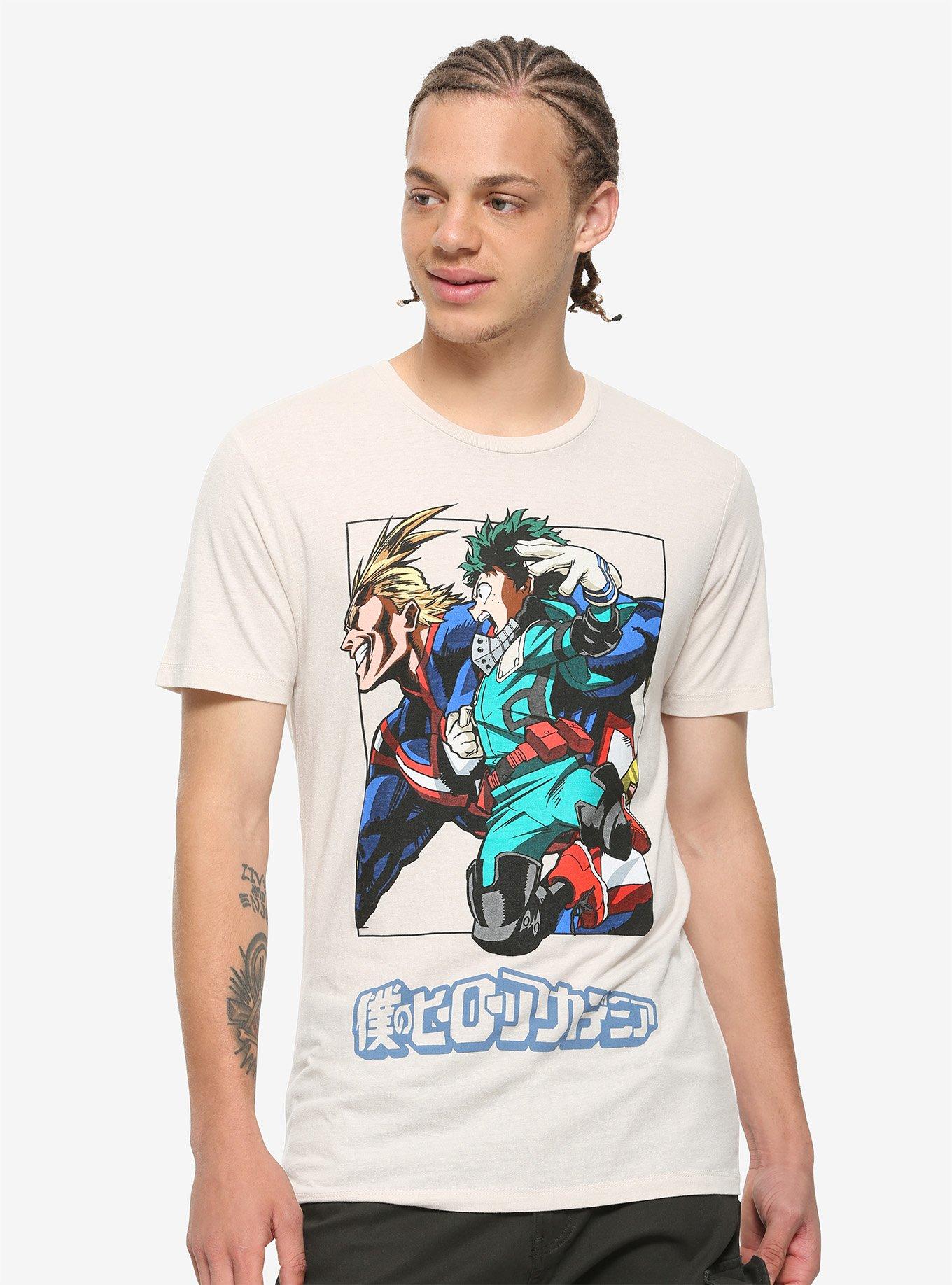 My Hero Academia All Might & Deku T-Shirt, OFF WHITE, alternate