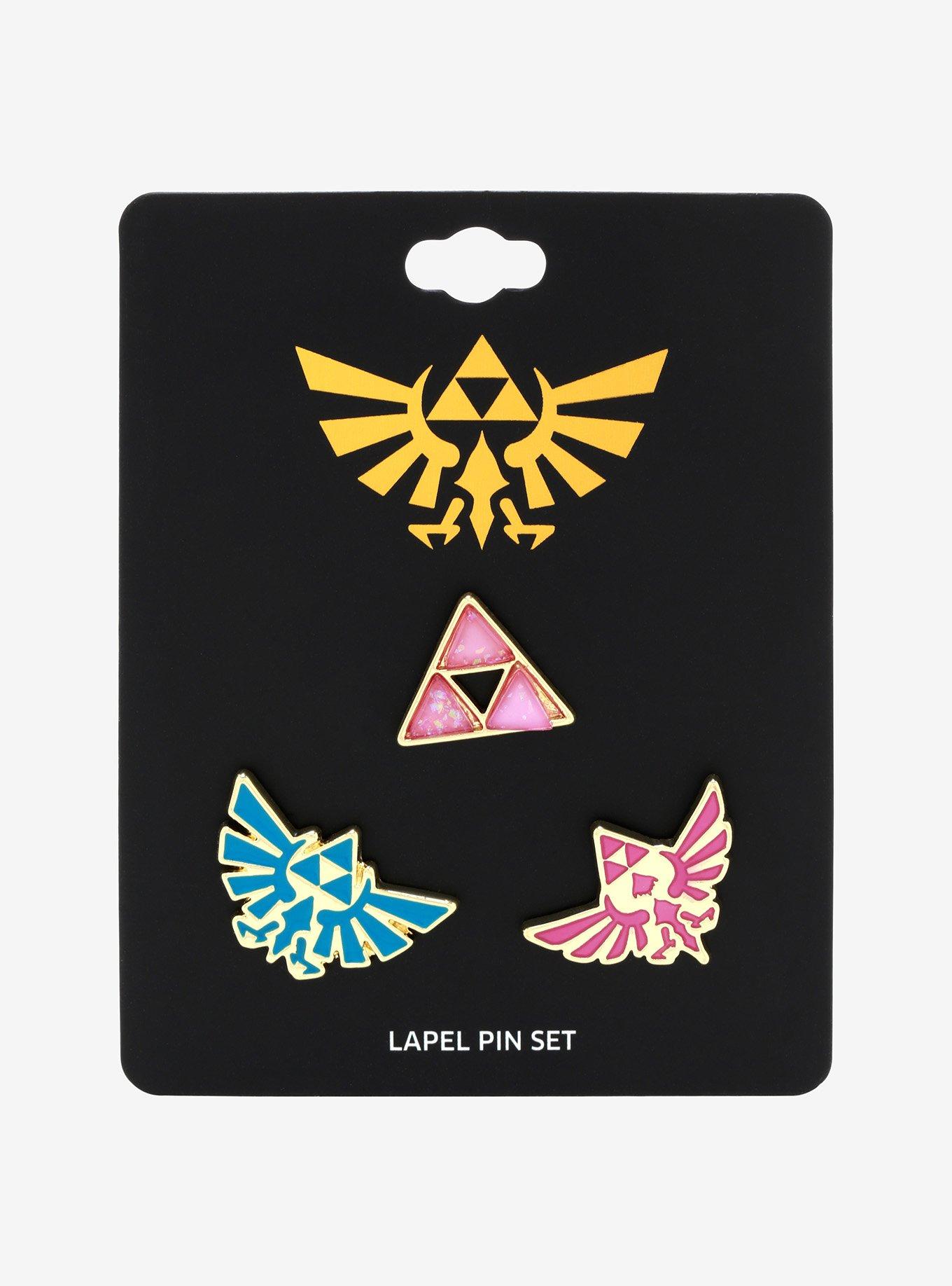 The Legend Of Zelda Icon Enamel Pin Set, , alternate