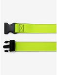 Neon Green & Black Buckle Belt, , alternate