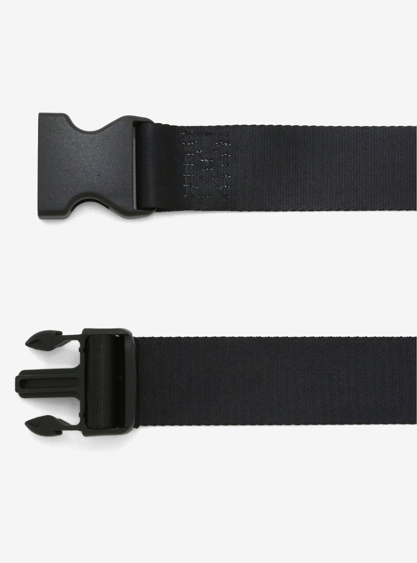 Black Buckle Belt, , alternate