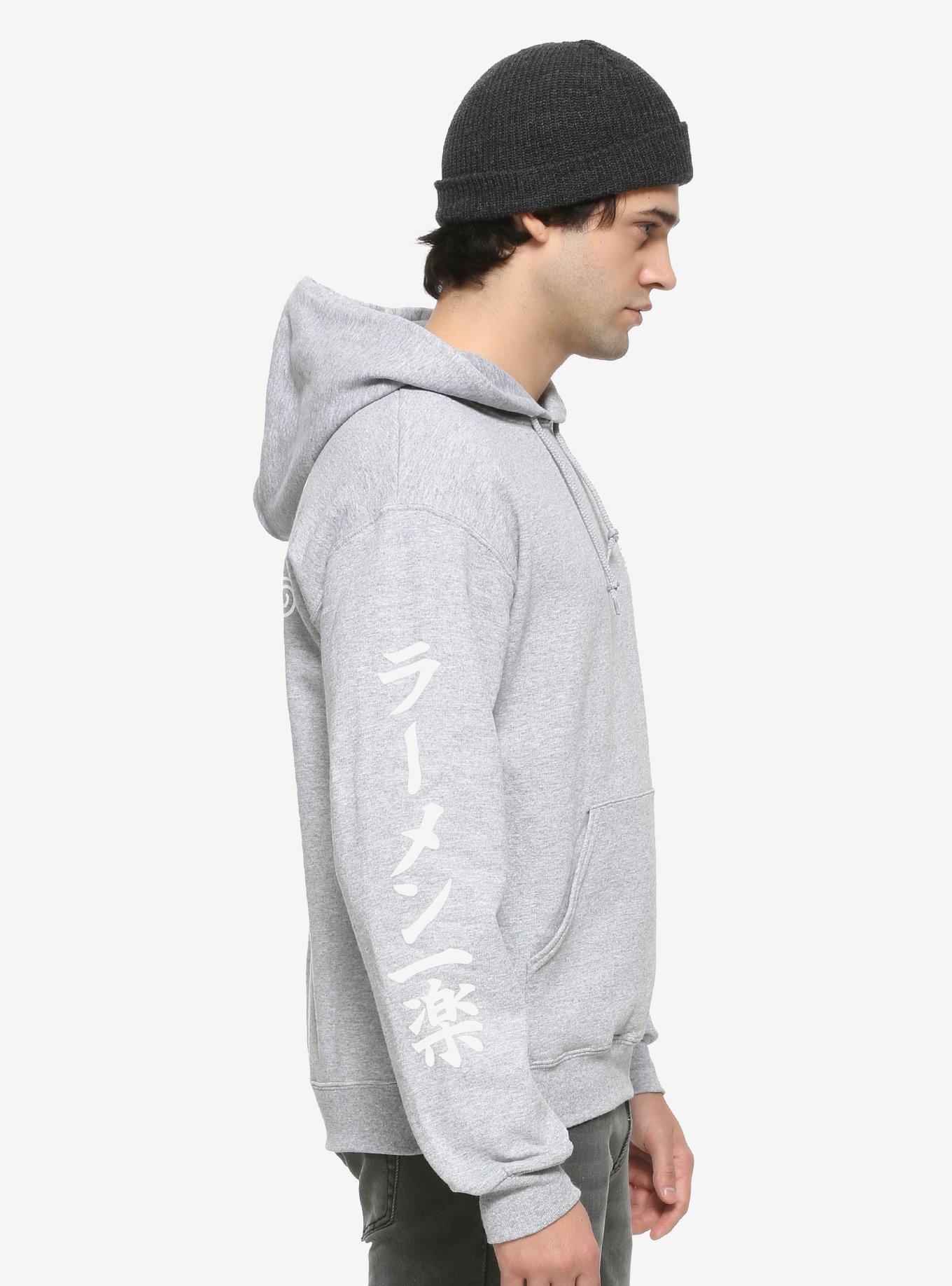 Naruto Shippuden Ramen Shop Grey Hoodie, WHITE, alternate