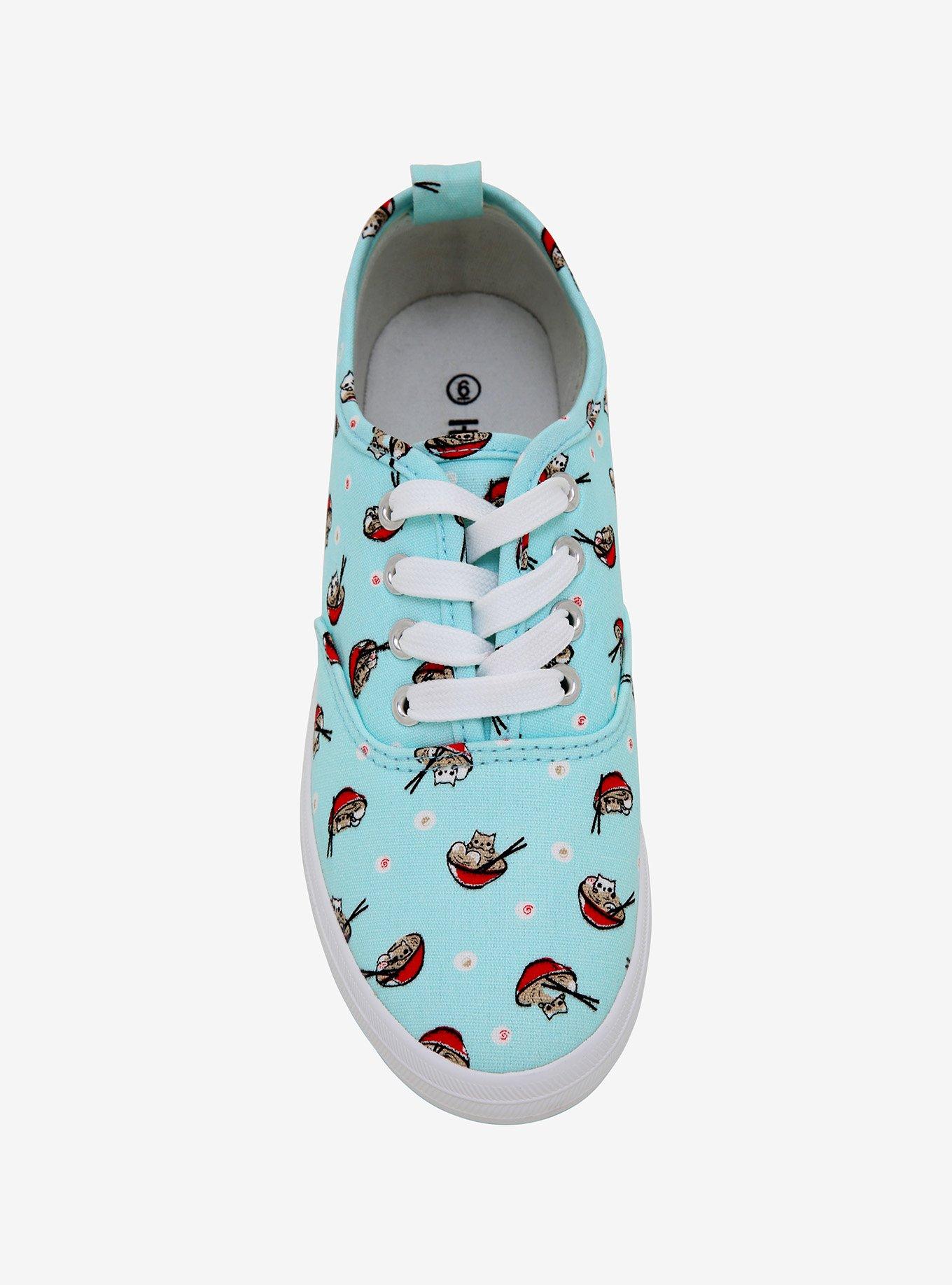 Ramen Cats Lace-Up Sneakers, MULTI, alternate