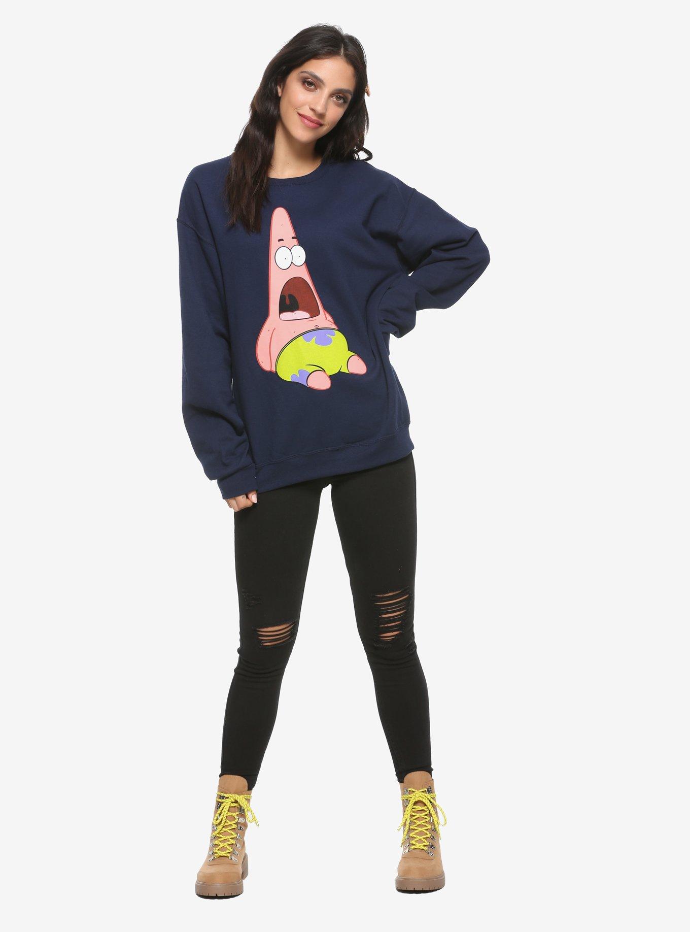 SpongeBob SquarePants Surprised Patrick Girls Sweatshirt, MULTI, alternate