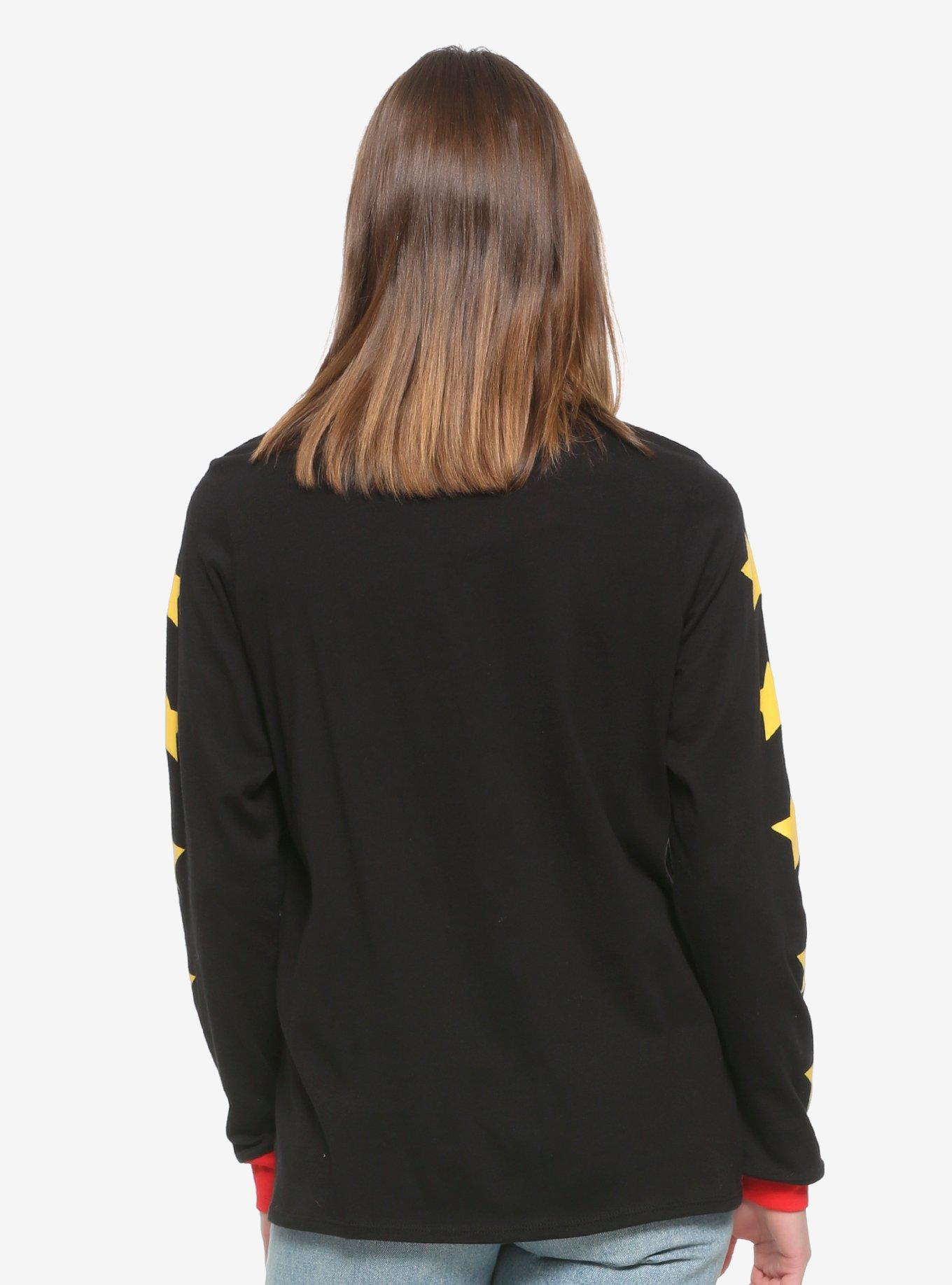 Our Universe DC Comics Birds of Prey Gotham Flamethrowers Women's Long Sleeve T-Shirt, BLACK, alternate