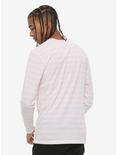 Pin & White Striped Long-Sleeve T-Shirt, PINK, alternate