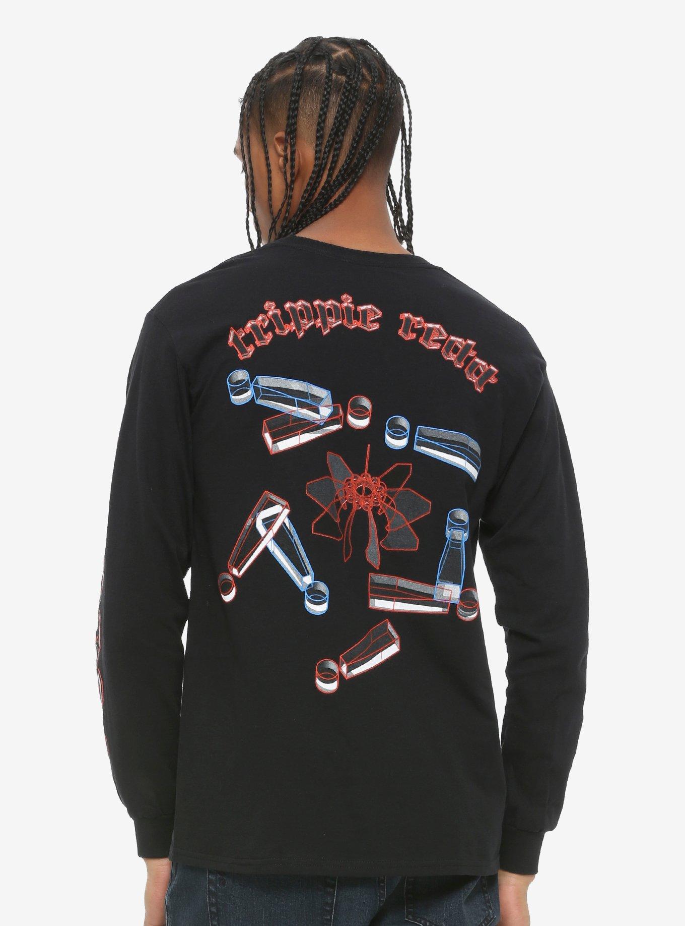 Trippie Redd Exclamation Mark Long-Sleeve T-Shirt, BLACK, alternate