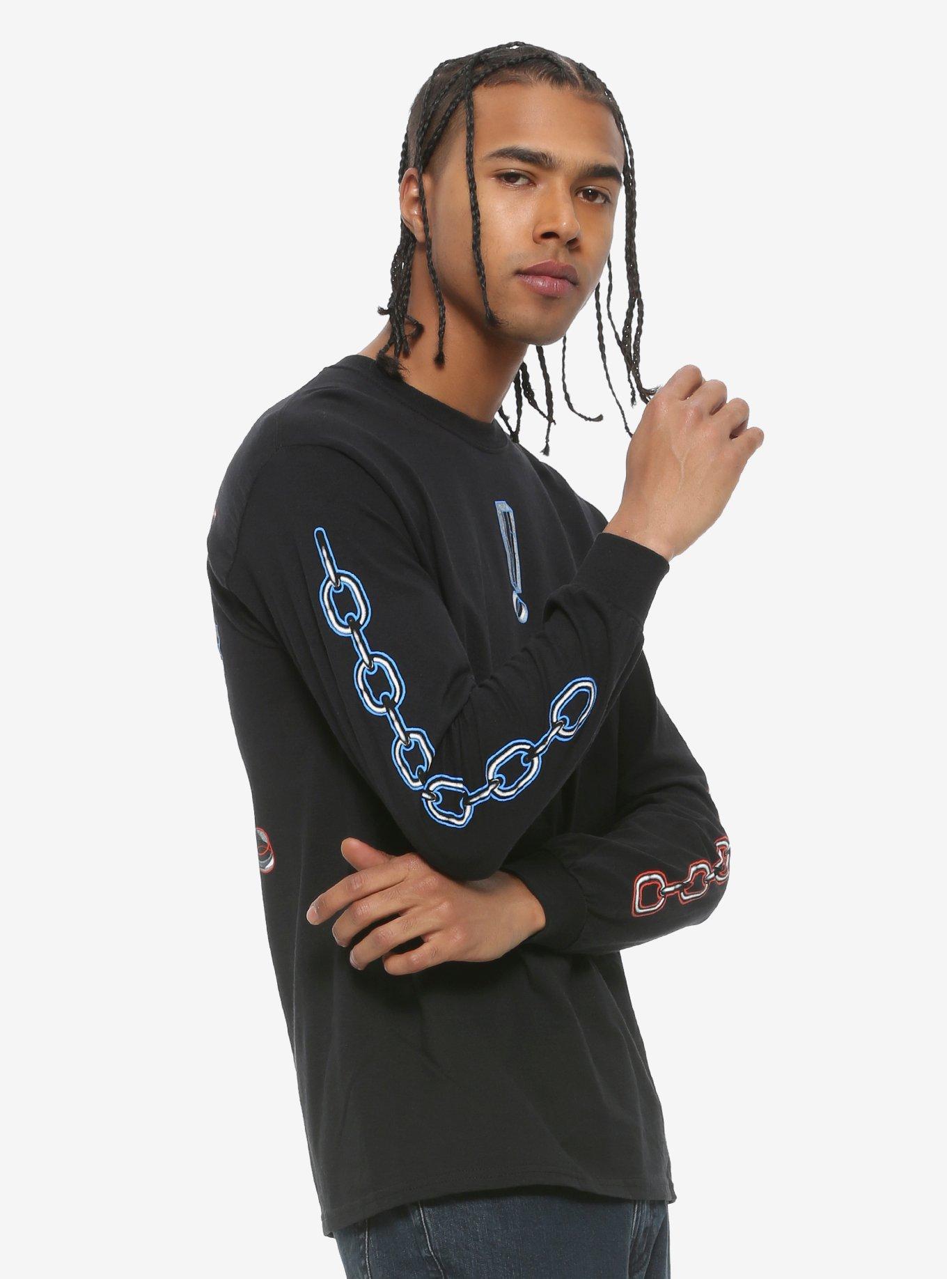 Trippie Redd Exclamation Mark Long-Sleeve T-Shirt, BLACK, alternate