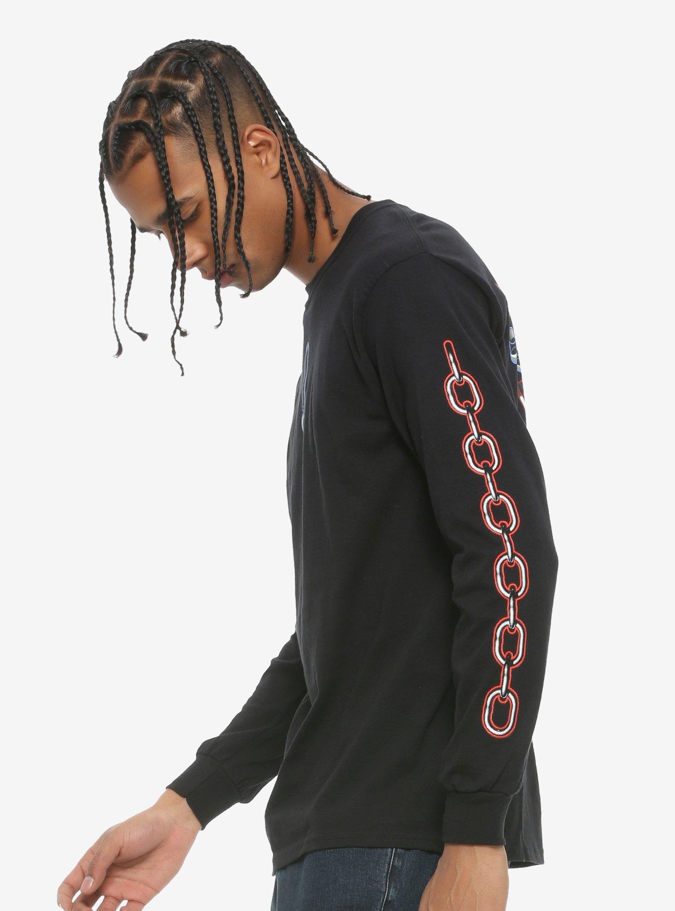 Trippie Redd Exclamation Mark Long-Sleeve T-Shirt, BLACK, alternate