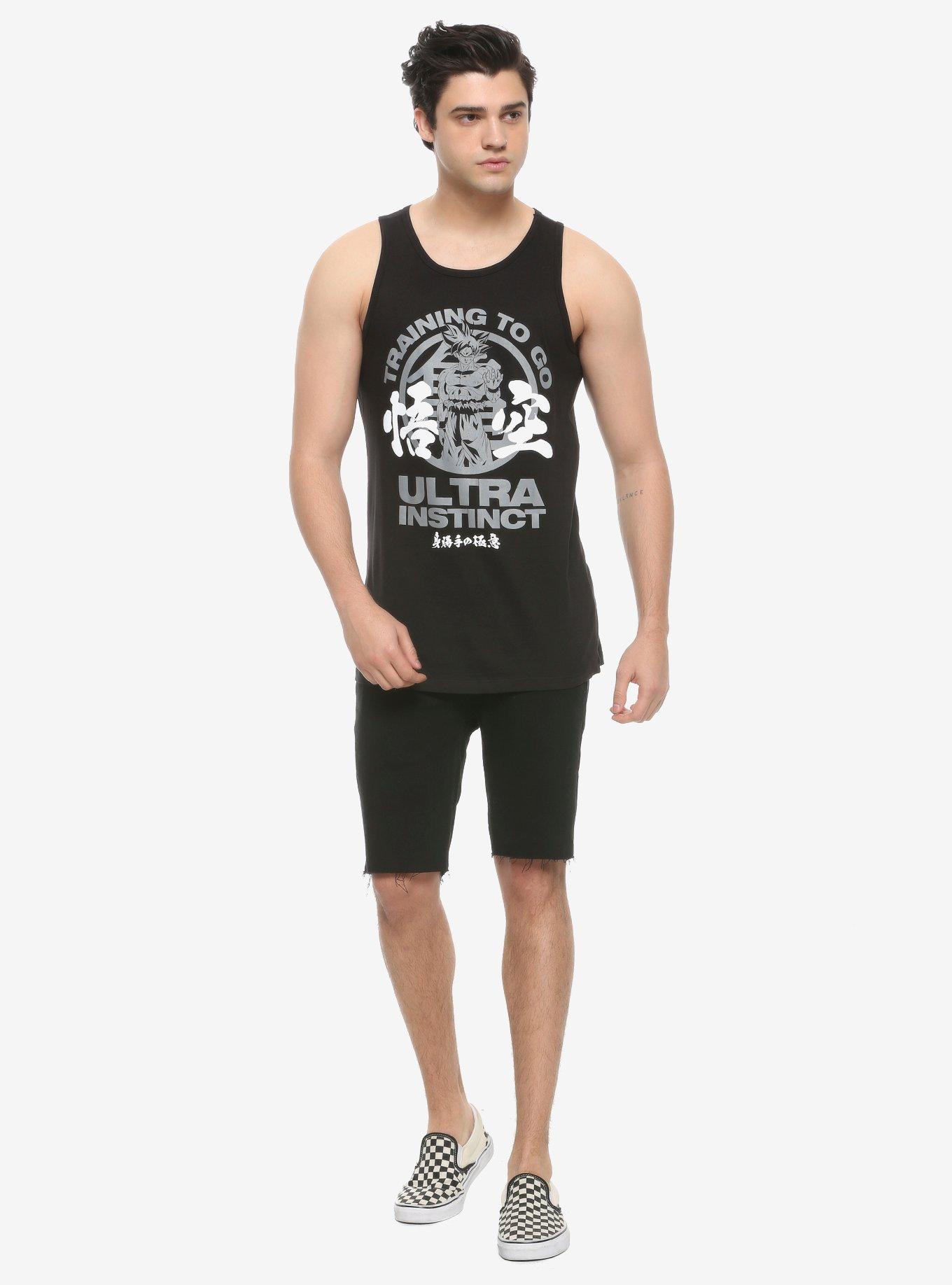 Dragon Ball Z Training To Go Ultra Instinct Tank Top, BLACK, alternate