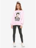Parks And Recreation Woman Of The Year Pink Girls Sweatshirt, MULTI, alternate