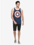 Marvel Captain American Shield Tank Top, BLUE, alternate