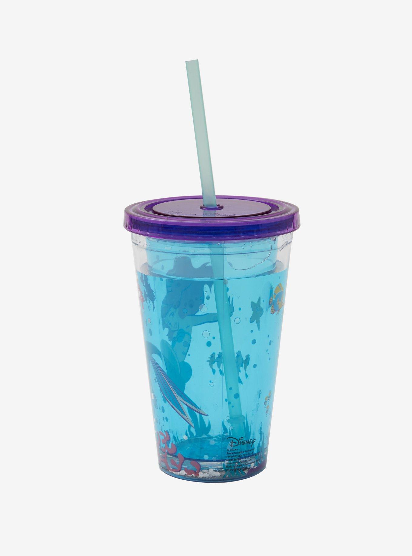 Disney The Little Mermaid Ariel Glitter Water Tumbler, , alternate