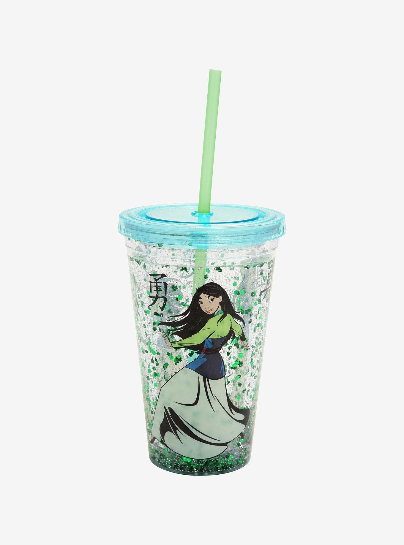 Disney Mulan Attributes Glitter Tumbler, , alternate