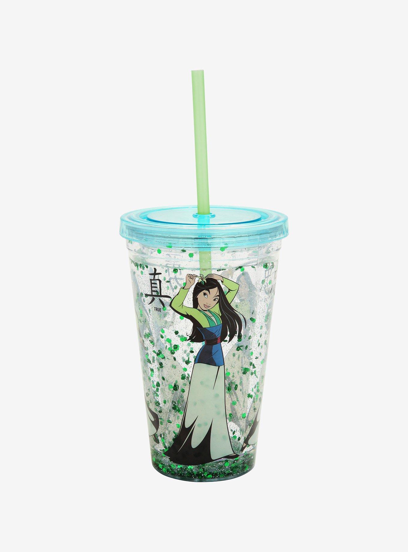 Disney Mulan Attributes Glitter Tumbler, , alternate