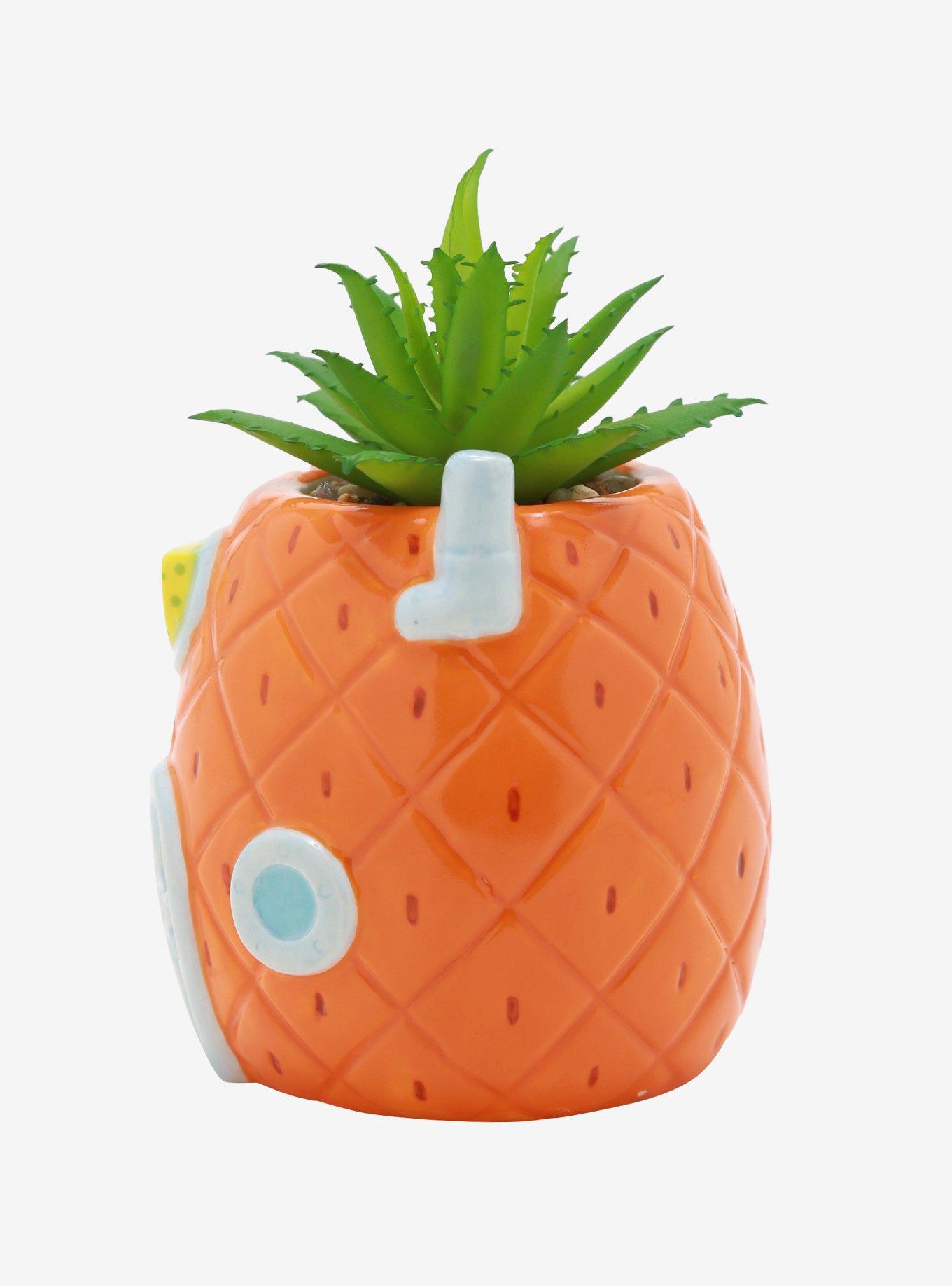 SpongeBob SquarePants Pineapple Faux Succulent Planter, , alternate