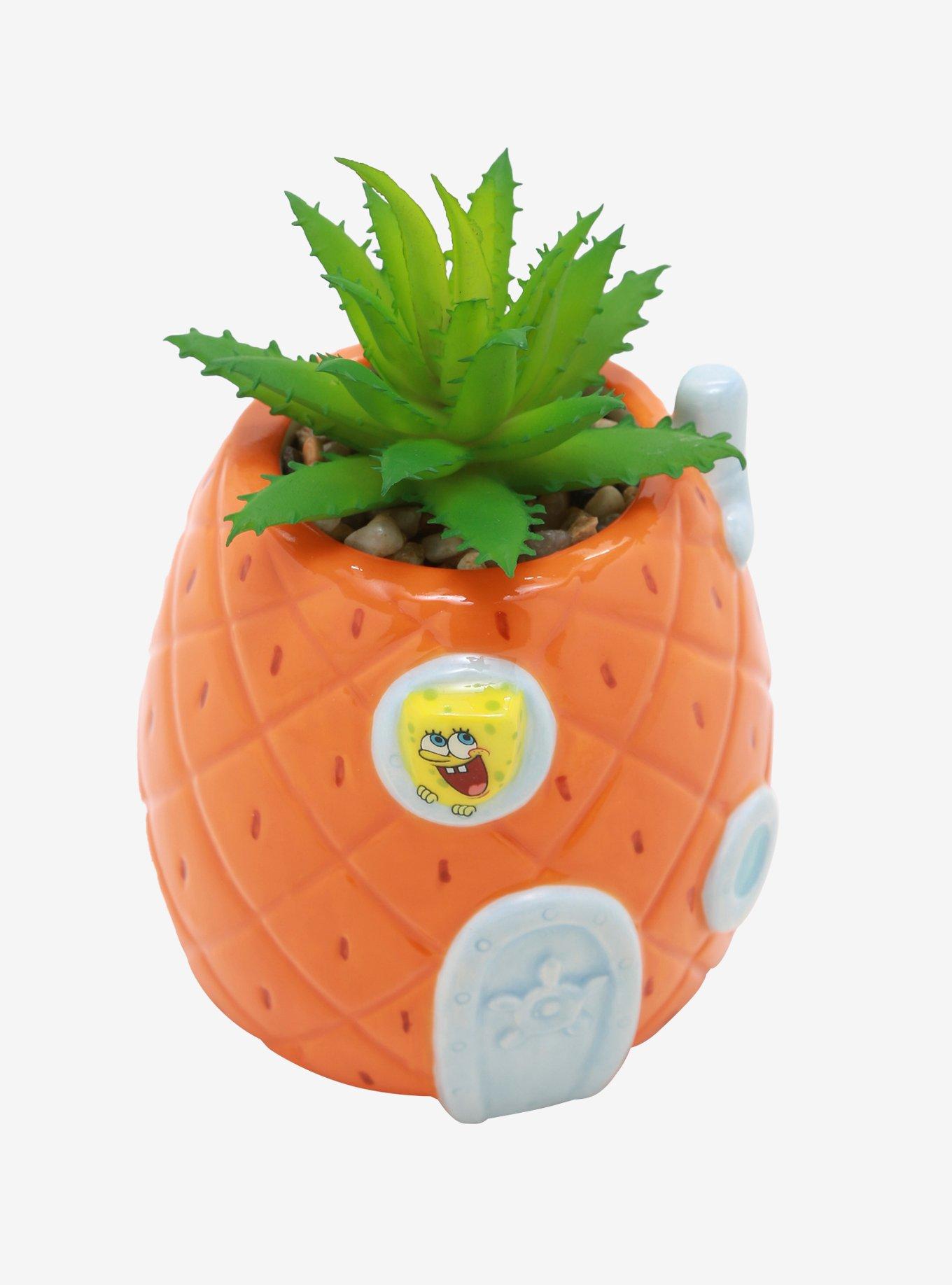 SpongeBob SquarePants Pineapple Faux Succulent Planter, , alternate