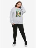 Marvel Captain Marvel Glow Girls Sweatshirt Plus Size, MULTI, alternate