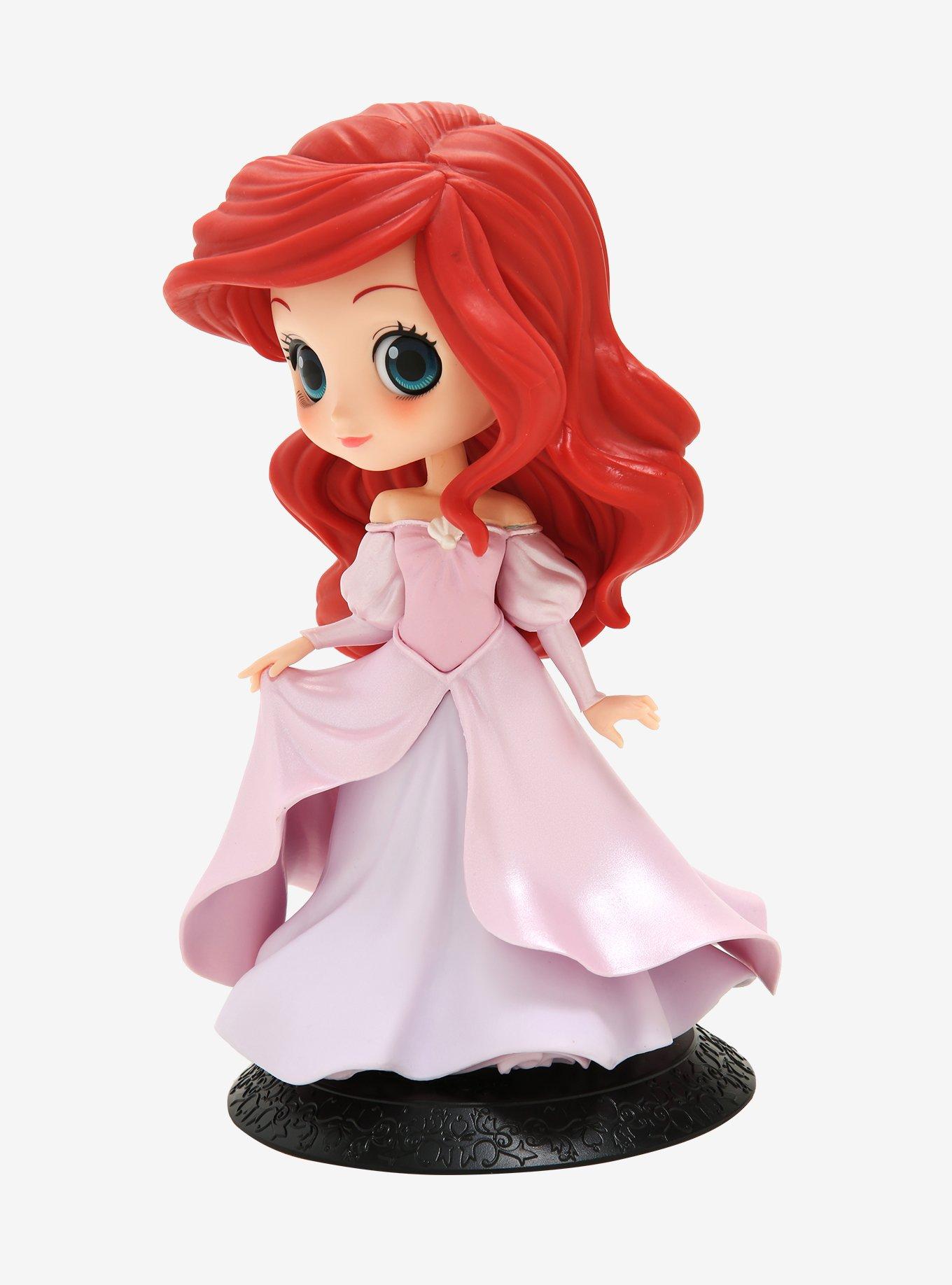 Banpresto Disney The Little Mermaid Q Posket Ariel (Pink Princess Dress) Figure, , alternate