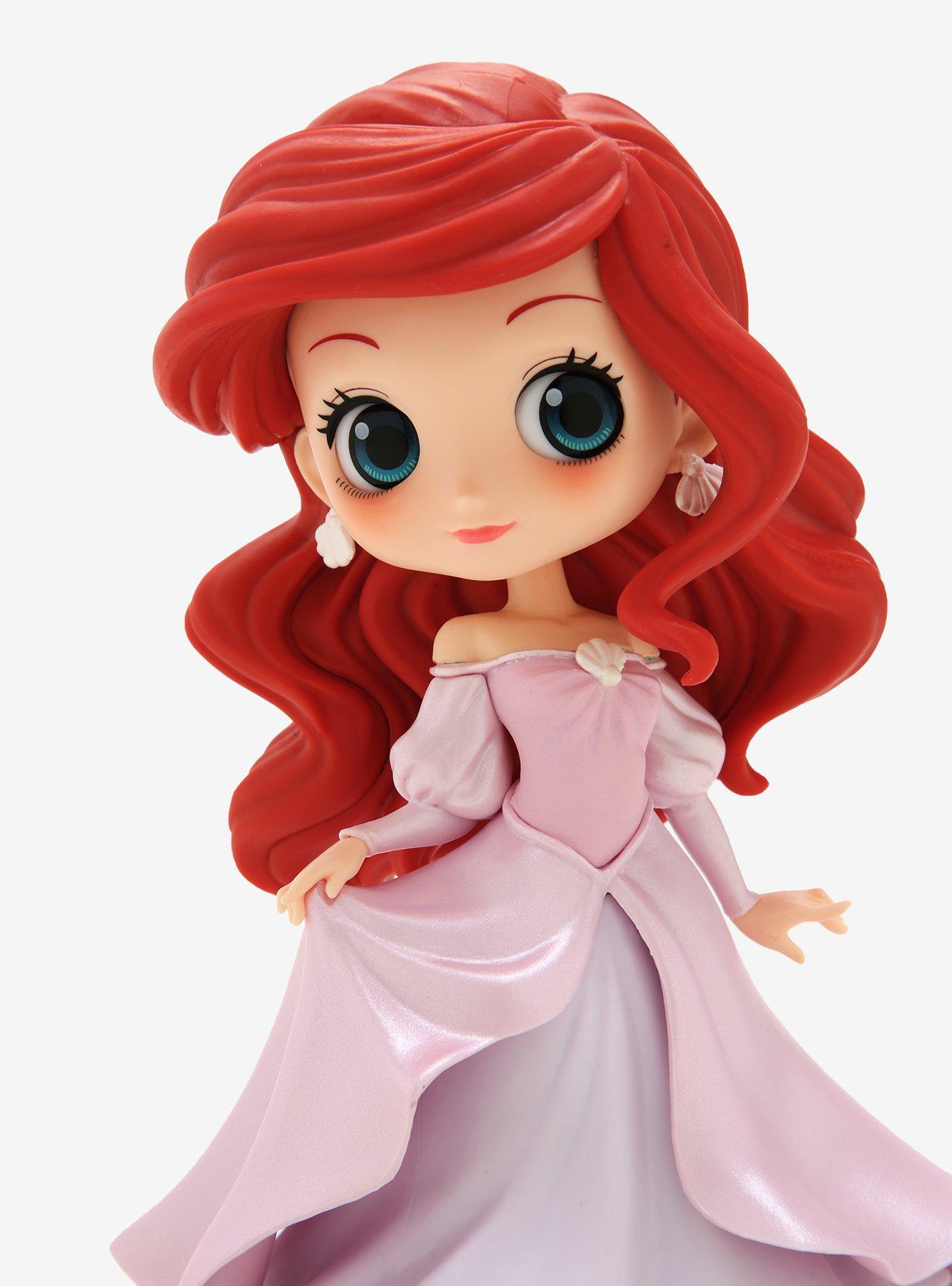 Banpresto Disney The Little Mermaid Q Posket Ariel (Pink Princess Dress) Figure, , alternate