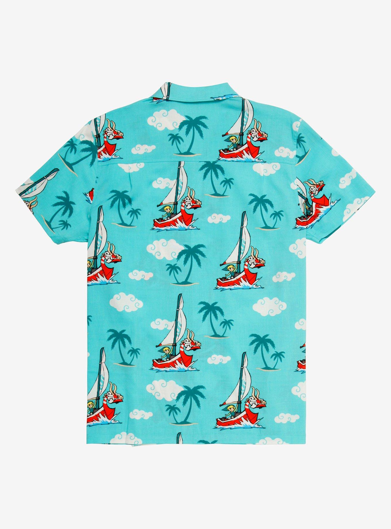 Nintendo The Legend of Zelda: The Wind Waker Woven Button-Up - BoxLunch Exclusive, , hi-res