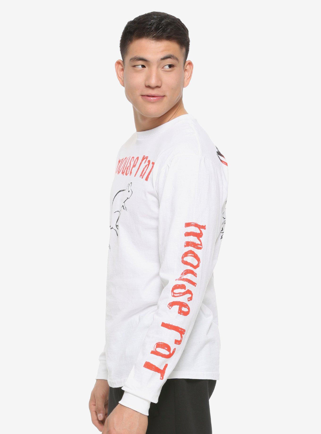 Parks and Recreation Mouse Rat Logo Long Sleeve T-Shirt - BoxLunch Exclusive, GREY, alternate