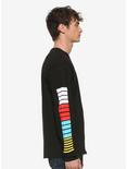 Friends Logo Color Tiles Long Sleeve T-Shirt - BoxLunch Exclusive, BLACK, alternate