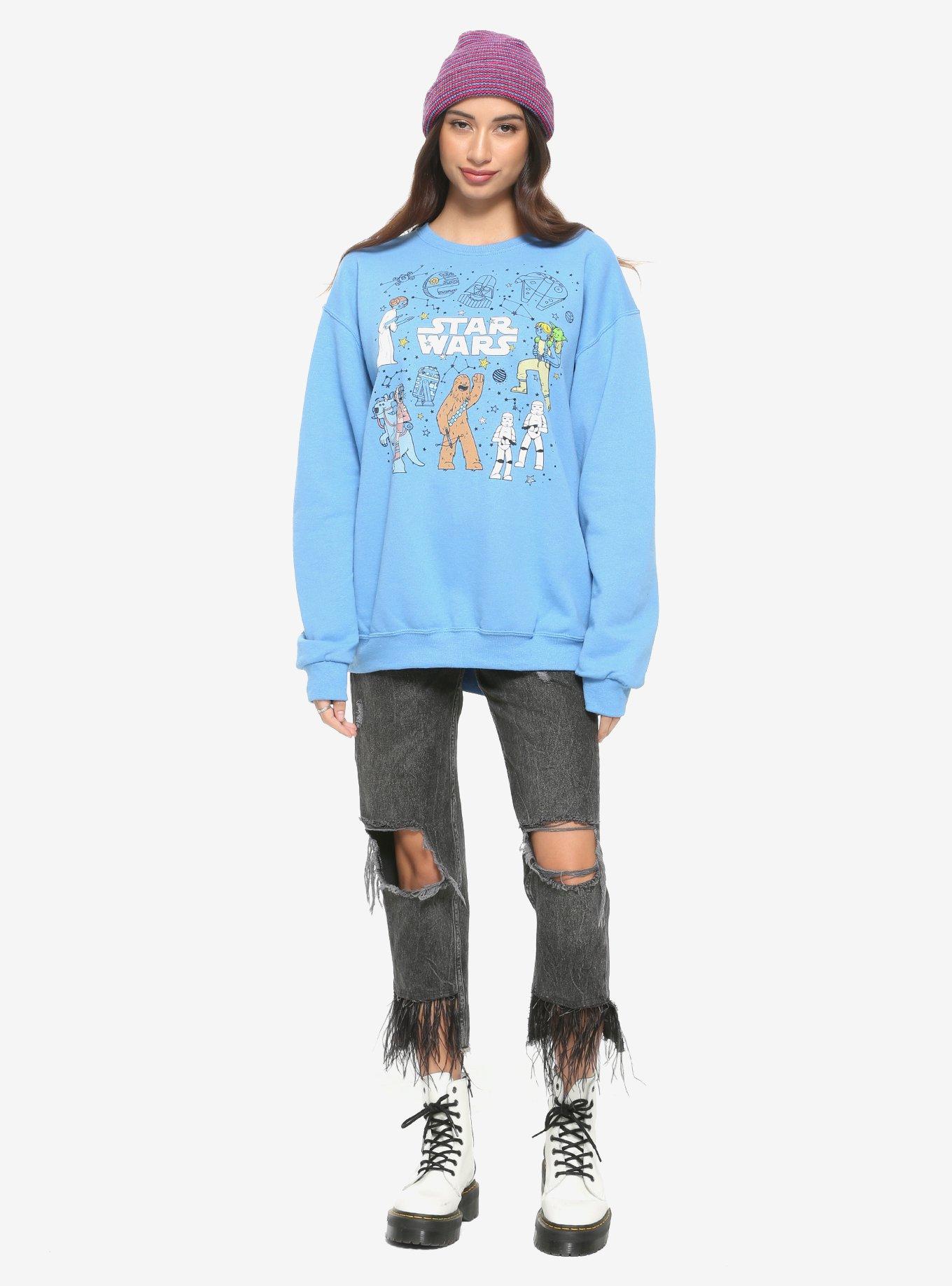 Star Wars Doodle Girls Sweatshirt, MULTI, alternate