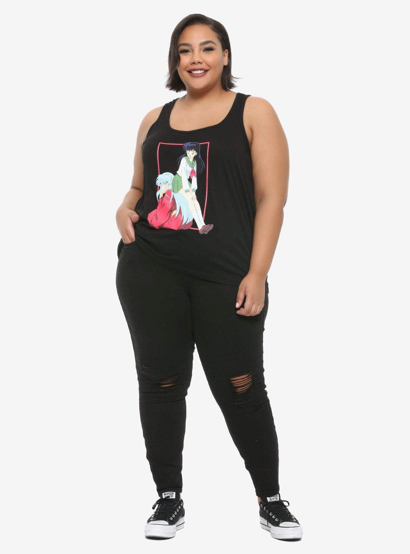 Inuyasha Kagome Portrait Girls Tank Top Plus Size, MULTI, alternate